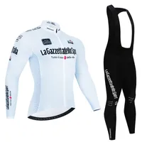 Tour de Italia d Italia Cycling Jersey Set Premium anti UV Manga larga Traje cuesta abajo Autumn Dry Pro Racing Uniforme 220725