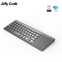 Tangentbord Jelly Comb 24g trådlöst tangentbord med nummer pekplattor mus tunt numerisk knappsats för Android Windows Desktop Laptop PC TV Box 221012