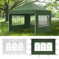 Portable Outdoor Tent Oxford Cloth Wall Rainproof Waterproof Tent Gazebo Garden Shade Shelter Side Wall Without Canopy Top Frame Y0706311K