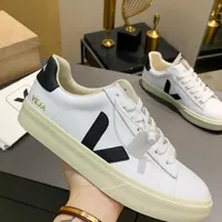 Womens Sneakers Shoes Men &#039;S Classic White Unisex Fashion Couples Vegetarianism Style Original Veja Campo Size 36-44 COR
