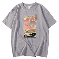 Camisetas masculinas camiseta transpirable Cultura japonesa Ukiyoe Piant estampado