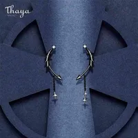 Thaya Creative Design S925 Silver Needles Dragon Knight Parring Chapates de 18K Gold Circon Stud para Fashion Girl Fine Jewelry Gift 210618180p