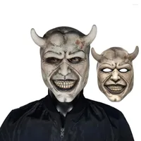 Party Masks The Black Phone Grabber Mask Cosplay Halloween Carnival Props Horror Horns Helmet
