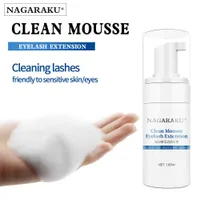 Cepillos de maquillaje Nagaraku Extensión de pestañas Cleansing Mousse Shampoo Foam Pro Eyelash Cleaner Bubble 100ml No irritación suave Fast limpia W221013