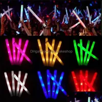 Other Festive Party Supplies Other Festive Party Supplies 30/50 Pcs Led Foam Bar Glow In The Dark Light-Up Sticks Soft Batons Rave Ot8Eh