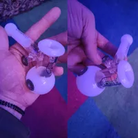 Sherlock Mini Hammer Glass Pijpen Zware wandglas Design Handgreep Lepel Oliebrander Rookpijp voor droog kruid Hookah Bong Accessoire