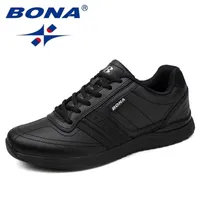 Dress Shoes BONA Style Men Casual Lace Up Comfortable Soft Lightweight Outsole Hombre 221014