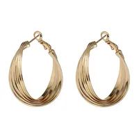 Hoop Huggie Golden Golden Big Round Earring for Women Classic Eor Rings Shell Pattern Hoops Womens Gift Fine Jewelry 전체 2021251b