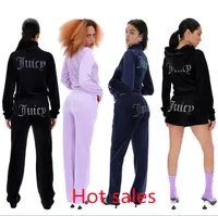 Women&#039;s Two Piece Pants Velvet Juicy Tracksuit Women Coutoure Set Track Suit Couture Juciy Coture Sweatsuits AL9018