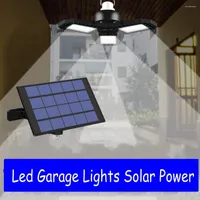 60/120LEDS LED Solar Light Garage Super jasny sufit do składania domu Lampa deformacji warsztatów