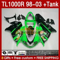 & Tank Fairings For SUZUKI TL-1000 TL 1000 R 1000R SRAD 1998 1999 2000 2001 2002 2003 Bodywork 162No.78 TL-1000R TL1000 R 98-03 TL1000R 98 99 00 01 02 03 Fairing green stock