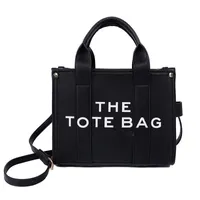 Luxury The Tote Bag Designer Women Mini Large Canvas Leather Crossbody Shoulder Handbags With Strap Black Pink Totes Bags Handbag Marc Q0Z7