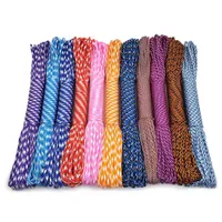 Climbing Ropes New Colors Paracord 550 Rope Type III 7 Stand 100FT 50FT Paracord Cord Rope Survival kit Whosa J221012