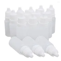 Förvaringsflaskor 100/200/300 st 3 ml 5 ml 10 ml grossist tomt droppar plastplast påfyllningsbar färg skönhet vape olja