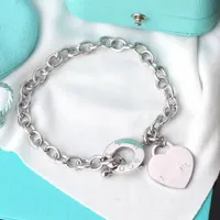 Luxurys Designers bracelet Tiff Tanys Women Charm bracelet Simple fashion Love Jewelry Chain lovers gift party Birthday very beautiful