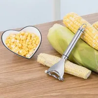 Stainless Steel Corn Stripper Fruit & Vegetable Tools Cob Vegetables Peeler Corer Threshing Cutter Slicer Kitchen Gadget