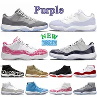 2022 11s Low Pure Violet Basektball Chaussures Mens Womens High Og Jumpman 11 Université Cherry Blue Ultimate Cool Grey Infrarate S Air Jordon Jordens