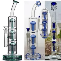 Recycler Dab Rigs Tobacco Pipes Hookahs Thick Glass Water Bongs Smoking Wax Water Pipe Accessories With 14mm Bowl