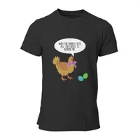 Herr t-skjortor missn￶jda kyckling rolig p￥sk svart ungdom t-shirt tryck mode par matchar punk s￶t plus size kl￤der 7193