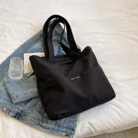 Evening Bags Women's Shoulder Bag Fashion Casual Simple Large Capacity Handbag For Women Solid Canvas Brand Designer Female Shopper