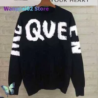 Sweaters para hombres Sweaters para hombres 2022 Otoño Invierno Men Brazy Women Sweater McQueen de alta calidad 101422H