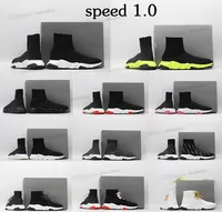 2022 Designer Mens Sock Sock Natual Shoes Platform Womens Women Womens Severe Runner Trainer 1.0 Lace-Up Triple Black White Classic with Lace