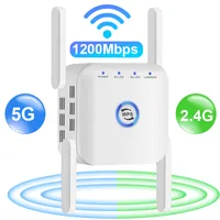 Routers 5G Wifi Repeater Signaalversterker Hz Extender Lange afstand WI FI Booster Router Wi-Fi 1200Mbps 2.4G Repiter 221014