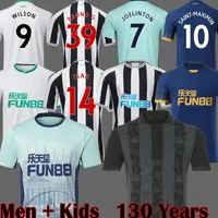 Newcastle 130 ans Isak Soccer Jersey Limited Edition Botman 22 23 Wood Bruno Wilson 2022 2023 JOELINTON NUFC Football Shirt Maximin Trippier Men Kit Kid
