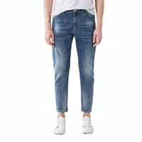 markless Cotton Jeans Men 2021 Spring Slim Fit Denim Trousers Brand Fashion Casual NZA9007M Men's o7Y5#