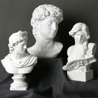 Decorative Objects Figurines David Diana Bust Sculpture Greek Roman Mythology Goddess Statue Resin Crafts Home Office Room Decoration Accessories 221014