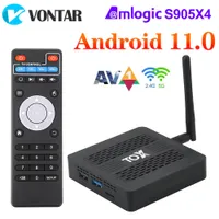 Andere Elektronik -Set Top Box Tox3 Smart TV -Box Android 11 4 GB 32 GB mit Amlogic S905x4 2T2R Dual WiFi 1000m Internet BT41 Support AV1 4K DLNA Media Player