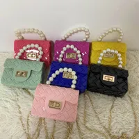 2022 Fashion Candy Color Handbag Satchel Mini Pink Borse Kids Gely Occiglia Crossbody
