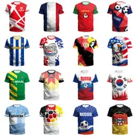 Partyzubehör 2022 Weltcup T-Shirt XS-5xl Fußball T-Shirts Sport Casual O-Neck Kurzarm Top Tee Fans Kleidung