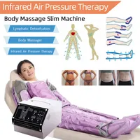 Annan skönhetsutrustning Full kroppsmassager Pressoterapia Machine 4 i 1 lymfatiska dräneringsanordningar Lufttrycksbandningsdetoxutrustning