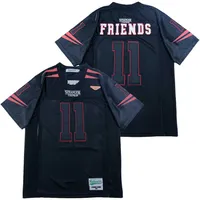Cheap Men Movie Football Stranger Things 11 Friends Jersey Team Color Black Embroidery Sewing Hiphop Breathable for Sport Fans Pullover Pure