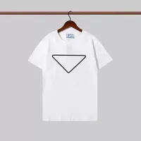 Luxury Casual prad T shirt New men&#039;s Wear designer Short sleeve prad polos T-shirt cotton wholesale black and white