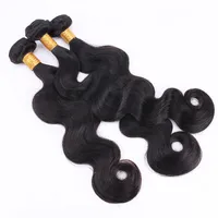 Brazil&#039;s real -life fault natural color hair curtain Body Wave Remy Human Hair Bundles