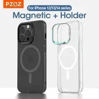 Case di telefonia cellulare PZOZ Custodia per I 14 Plus 13 12 Pro Max Protective Copertura Porta di ricarica magnetica Protezione lente I13 W221014