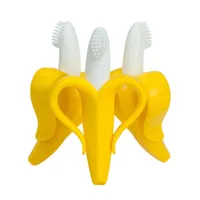 UPS Soft silikonowe zabawki dla dzieci dziecięcego bezpieczne BPA darmowe ząbek bananowy pierścień żucia pielęgnacja dentysty