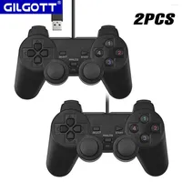 Game Controllers 2PCS Vibration Wired USB Gamepad Gaming Joystick Joypad Controller For PC Laptop Computer