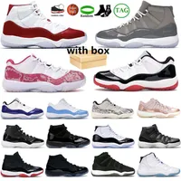 Jordens 11 Sneakers Basketball Shoes Jumpmans 11 Retro Men Women 11s Cherry Cool Gray Jubilee الذكرى 25