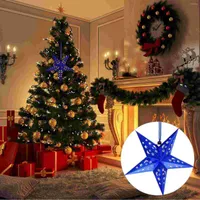 Strings Christmas starpaper hangende lamp out feesthollowfairy lights xmas pentastar vrolijk geschenk schaduw sterren 3d lantaarn