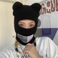 Masker Caps Cycling Cute Full Face Cover Ski Mask Hat With Bear Ear Balaclava Sticked Hats Windsectois