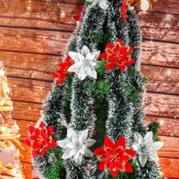 Kerstdecoraties 2m Mooie prachtige boomkrans Verhoog sfeer Decoratieve levendige kleuren Bloemdecoratie