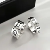 Zespół pierścieni kobiety mężczyźni duchowe czaszka pierścionkowa Pierścień Prezent For Love Para moda biżuteria Akcesoria US 5-11