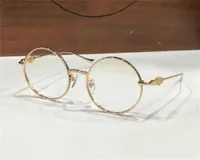 New fashion design round metal frame optical eyewear GORGINA-I retro simple and versatile style with box can do prescription lenses