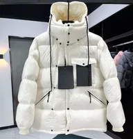 Brand Men Women Cotton Puffer Down Chaqueta Obligada diseñador de cremallera Masculino Calentamiento Masino Moda de invierno para hombres de invierno