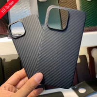 حالات الهاتف الخليوي YTF-Carbon لـ iPhone 13 Pro Max Case Real Carbon Carbon Fiber Ultra-Shin Aramid Open Lens for 13 Mini 13 Pro Cover W221014
