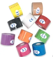 Knie -pads 10 Pack Kinesiology Tape 5m Athletic Sports Tapes Rolls elleboogbeschermer waterdichte spierband Women boob ondergoed tape