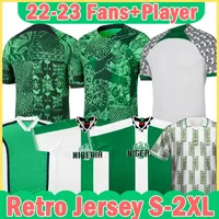 22/23 Retro Nigerian Soccer Jersey 1994 1996 1998 Maillot de Foot 2022 2023 Okechukwu Ighalo Okocha Ahmed Musa Ndidi Mikel Jerseys Player Version Football Shirts Top